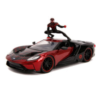 Spider-Man Diecast Model 1/24 2017 Ford GT Miles Morales