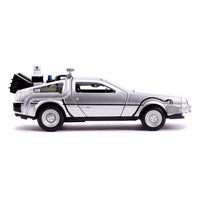 Back to the Future II Hollywood Rides Diecast Model 1/32 DeLorean Time Machine