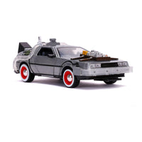 Back to the Future III Hollywood Rides Diecast Model 1/24 DeLorean Time Machine