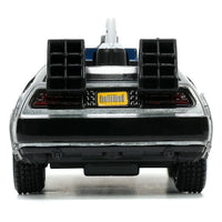 Back to the Future III Hollywood Rides Diecast Model 1/32 DeLorean Time Machine Free Rolling