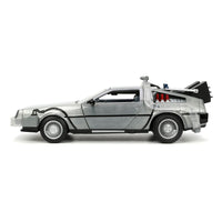 Back to the Future Hollywood Rides Diecast Model 1/24 Back to the Future 1 Time Machine