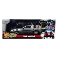 Back to the Future Hollywood Rides Diecast Model 1/24 Back to the Future 1 Time Machine