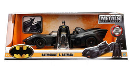 DC Comics - Batman Diecast Model 1/24 - 1989 Batmobile with figure