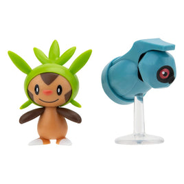 Pokémon Battle Figure First Partner Set Figure 2-Pack Chespin, Beldum 5 cm