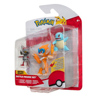 Pokémon Battle Figure Set 3-Pack Pawniard, Squirtle #1, Monferno 5 cm