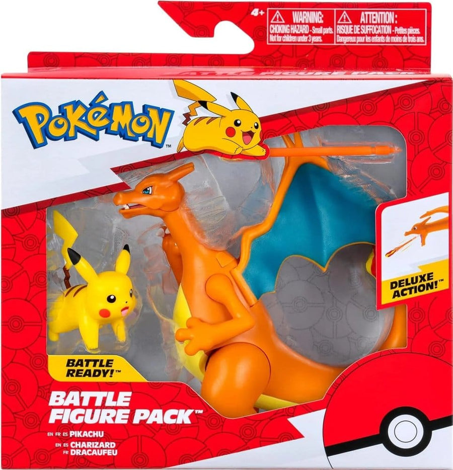 Pokémon Figure 2-Pack Charizard 11 cm & Pikachu 5 cm