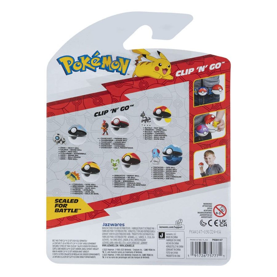 Pokémon Clip'n'Go Poké Balls Aron & Heavy Ball