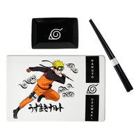 Naruto Shippuden Ceramic Sushi Set with Chopsticks Naruto Uzumaki