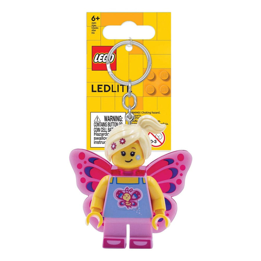 LEGO Iconic Light-Up Keychain Butterfly Girl 8 cm