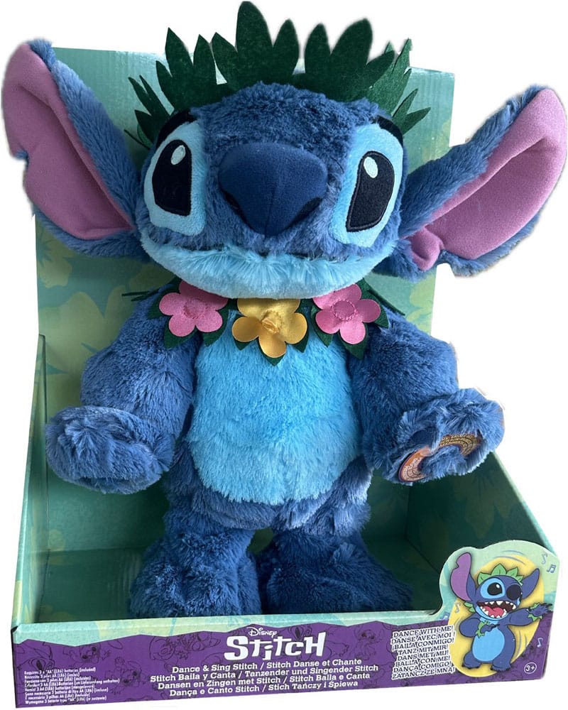 Lilo & Stitch Plush Figure with Dance and Sing Feature Stitch 38 cm