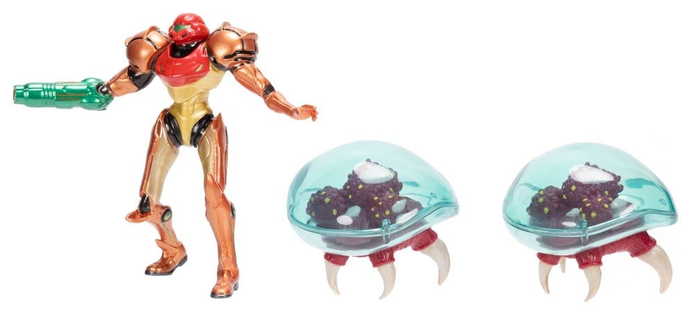 World of Nintendo Metroid Mini Figure 3-Pack Samus Bounty Hunter 6 cm
