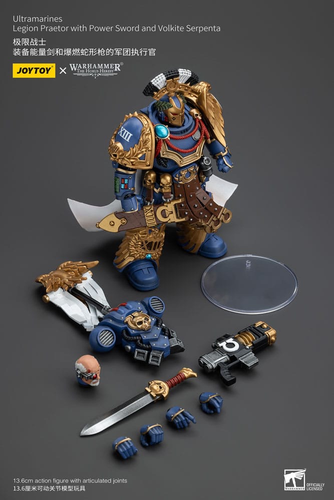 Warhammer The Horus Heresy - Action Figure 1/18 Ultramarines Legion Praetor with Power Sword and Volkite Serpenta