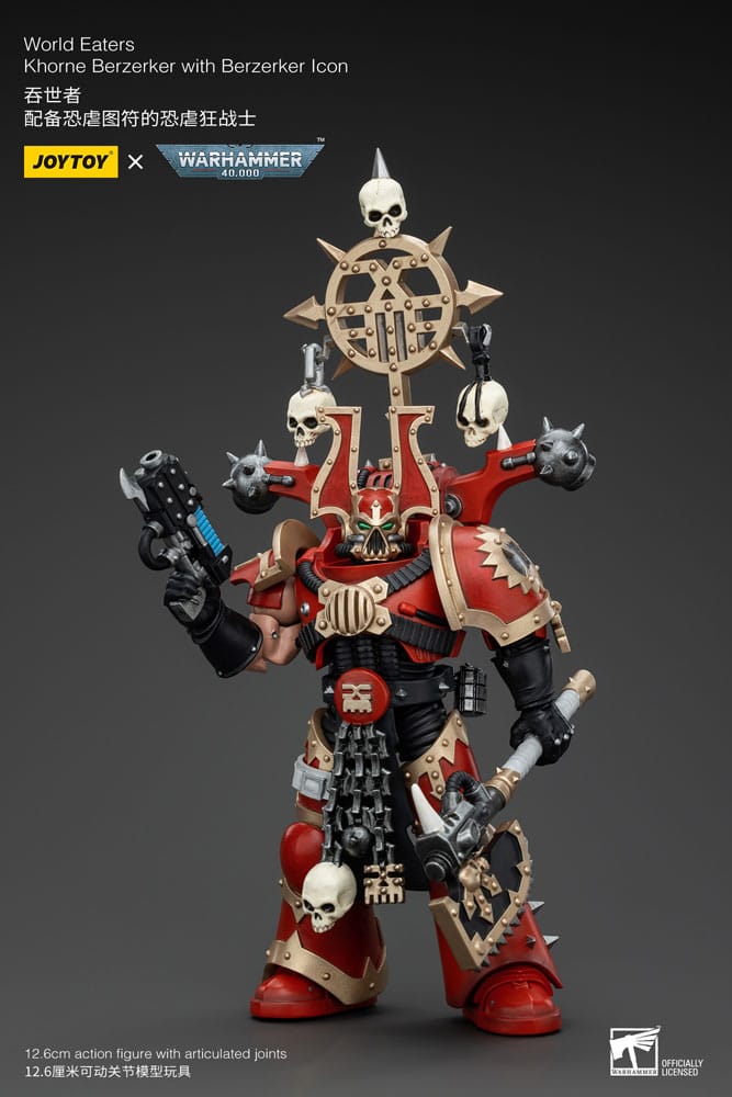 Warhammer 40K - Action Figure 1/18 - World Eaters Khorne Berzerker with Berzerker lcon