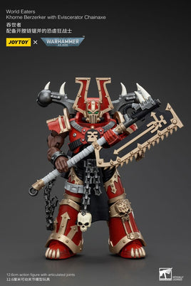 Warhammer 40K - Action Figure 1/18 - World Eaters Khorne Berzerker with Eviscerator Chainaxe