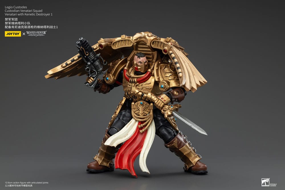 Warhammer The Horus Heresy Action Figure 1/18 Legio Custodes Custodian Venatari Squad Venatari with Kenetic Destroyer 1 13 cm