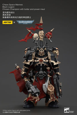 Warhammer 40K - Actionfigure - Chaos Space Marines Black Legion Chosen Champion with bolter and power maul