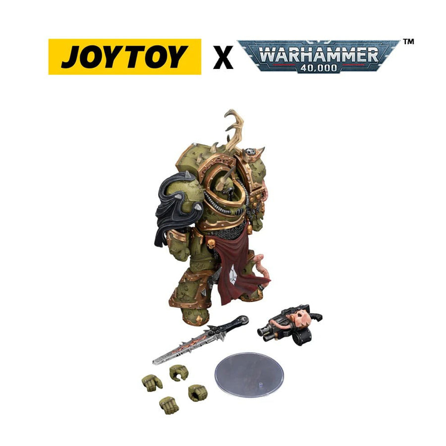 Warhammer 40,000 Action Figure Death Guard Blightlord Terminator 3 with Combi-bolter and Bubotic Blade 14 cm