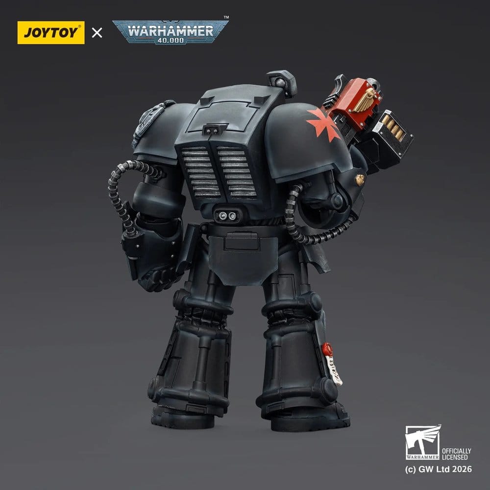 Warhammer 40,000 Action Figure Black Templars Terminator 2 with Power Fist and Storm Bolter 14 cm