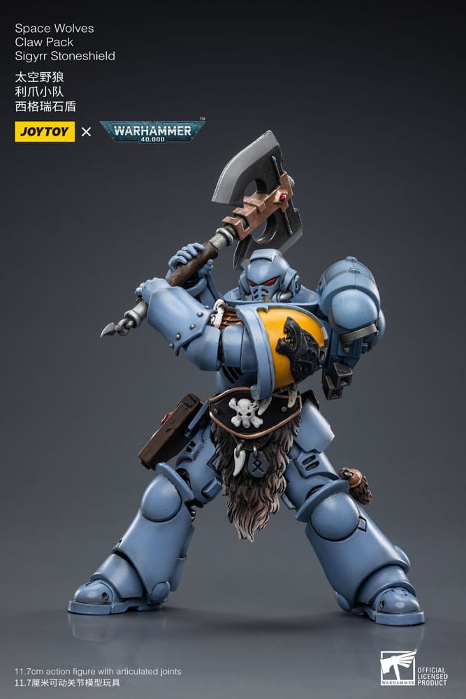 Warhammer 40K - Action Figure 1/18 - Space Wolves Claw Pack Sigyrr Stoneshield