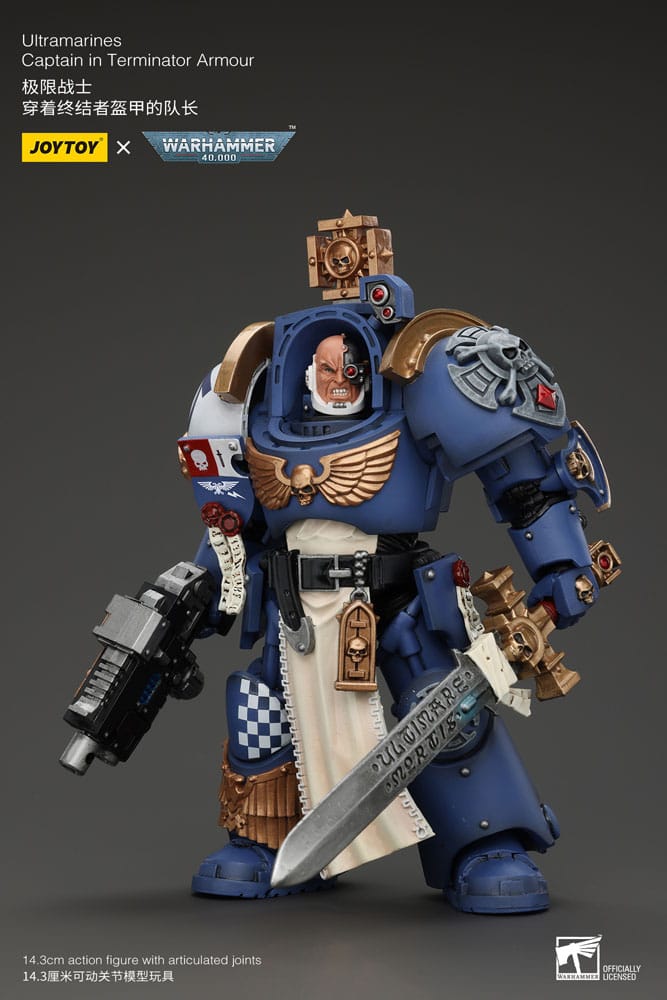 Warhammer 40K - Action Figure 1/18 - Ultramarines Captain In Terminator Armour