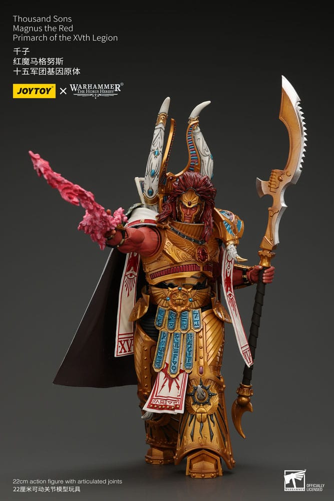 Warhammer The Horus Heresy - Action Figure 1/18 - Thousand sons Magnus the Red Primarch of the XVth Legion