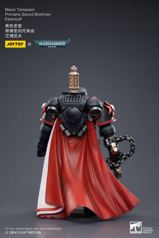 Warhammer 40K - Action Figure 1/18 - Black Templars Primaris Sword Brethren Eberwulf
