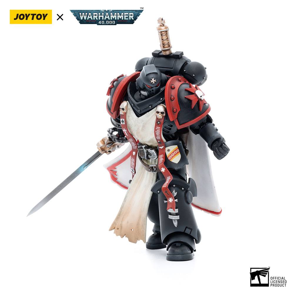 Warhammer 40K - Action Figure 1/18 - Black Templars Primaris Sword Brethren Eberwulf