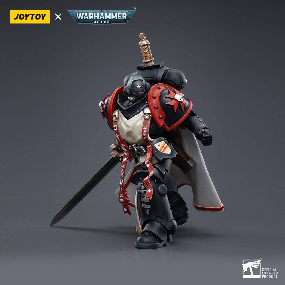 Warhammer 40K - Action Figure 1/18 - Black Templars Primaris Sword Brethren Eberwulf