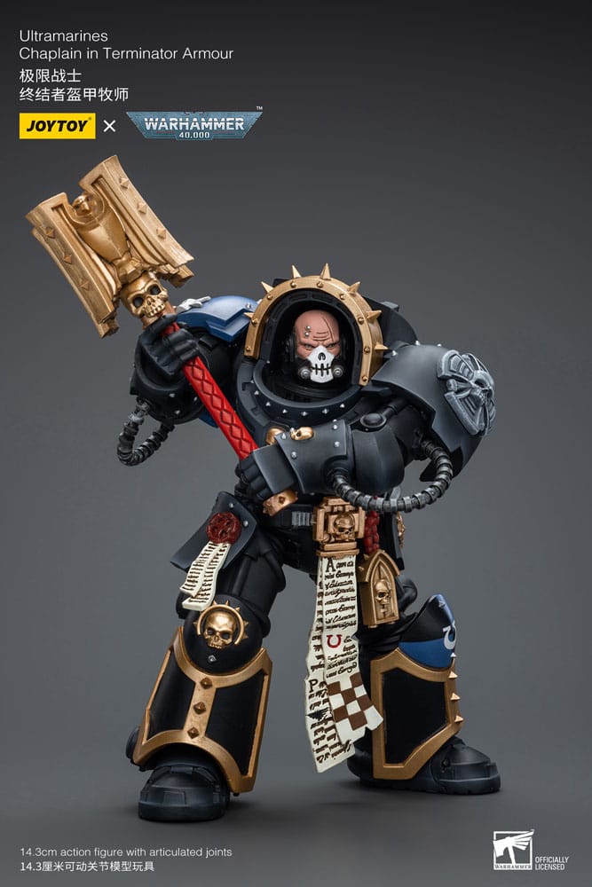 Warhammer 40K - Action Figure 1/18 - Ultramarines Chaplain in Terminator Armour