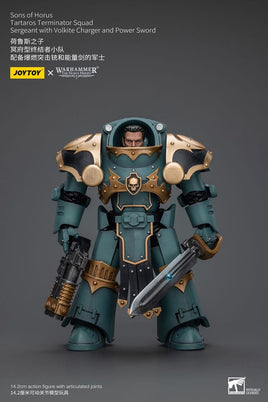 Warhammer The Horus Heresy - Action Figure 1/18 - Tartaros Terminator Squad Sergeant With Volkite Charger And Power Sword