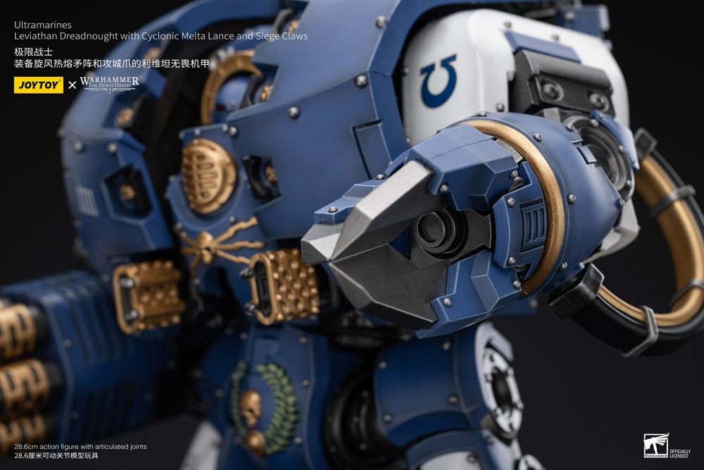 Warhammer The Horus Heresy - Action Figure 1/18 - Ultramarines Leviathan Dreadnought with Cyclonic Melta Lance And Siege Claws