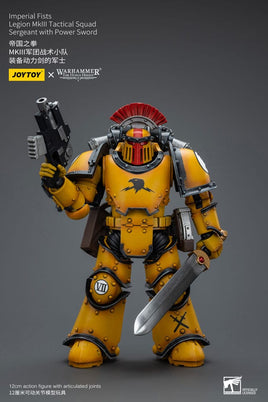 Warhammer The Horus Heresy - Action Figure 1/18 - Imperial Fists Legion MkIII Tactical Squad Sergeant with Power Sword