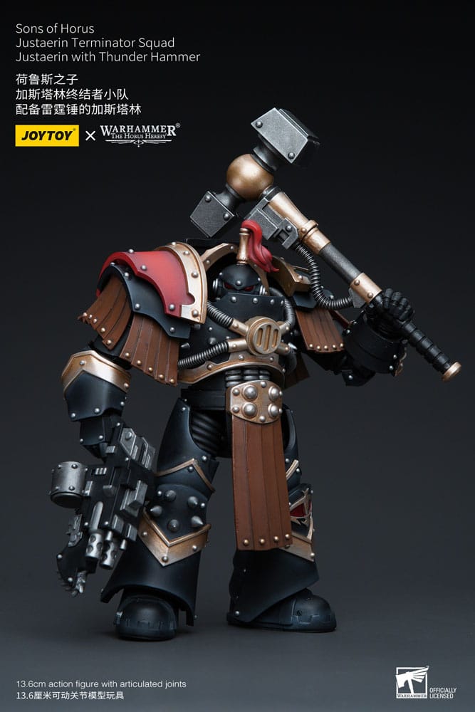 Warhammer The Horus Heresy - Action Figure 1/18 - Sons of Horus Justaerin Terminator Squad Justaerin with Thunder Hammer
