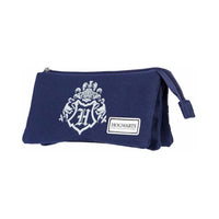 Harry Potter Pencil Case Hogwarts Logo Blue