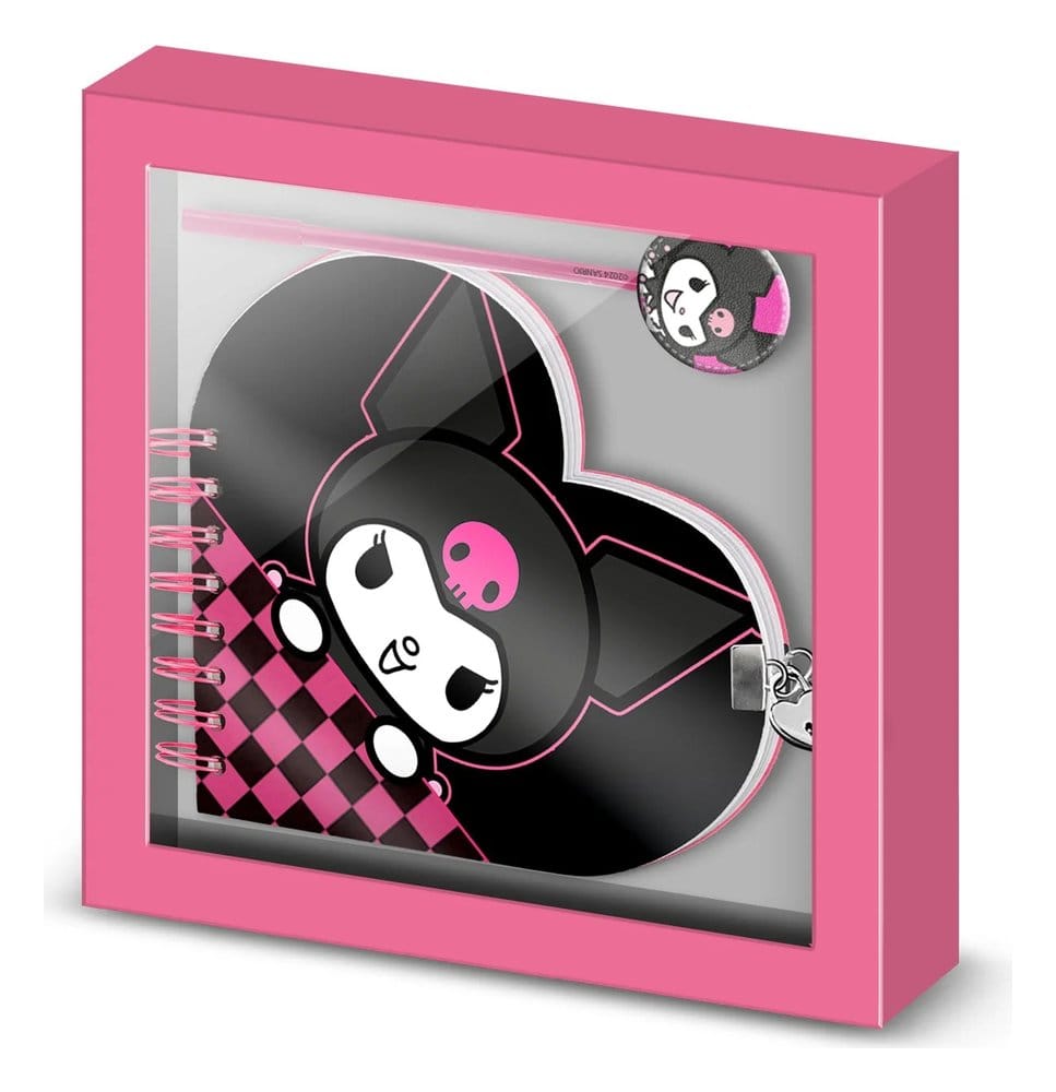 Hello Kitty Notebook with Pen Gift Set Kuromi Chessy