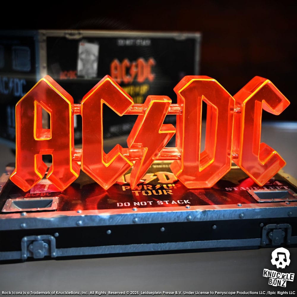 AC/DC Rock Ikonz On Tour Statue PWR UP Tour Road Case