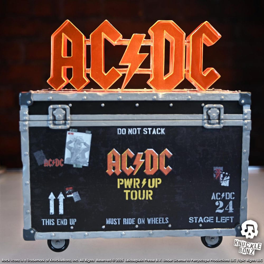 AC/DC Rock Ikonz On Tour Statue PWR UP Tour Road Case