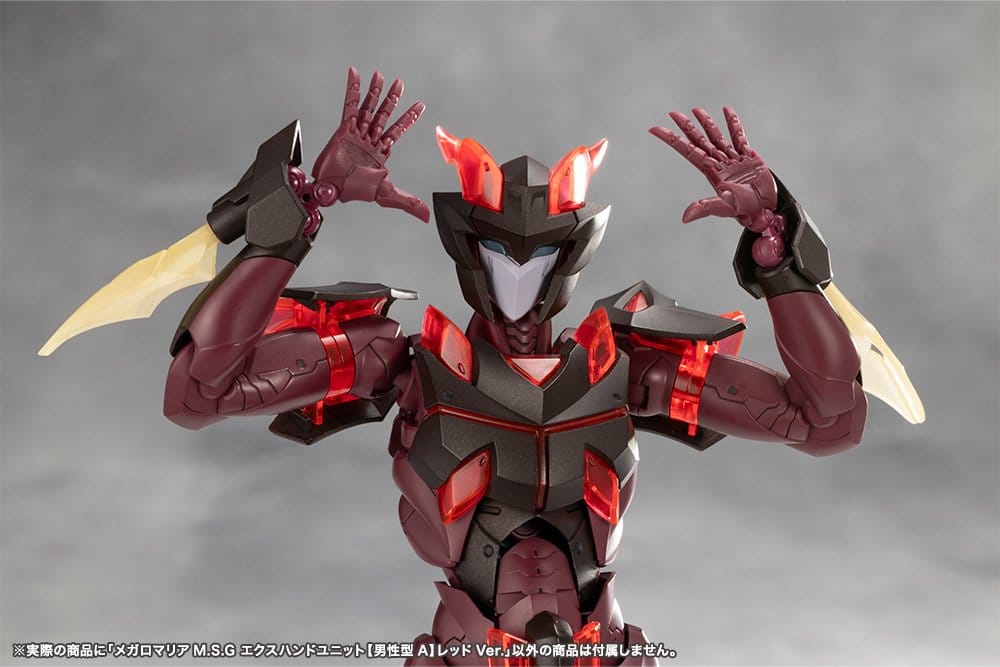 Megalomaria Unlimited Universe Model Kit Accessory Set Ex Hand Unit Male Type A Red Ver.