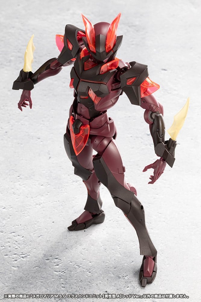 Megalomaria Unlimited Universe Model Kit Accessory Set Ex Hand Unit Male Type A Red Ver.