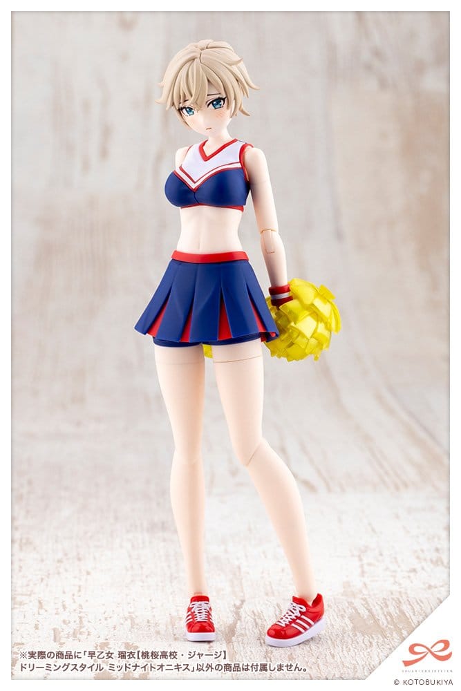 Sousai Shojo Teien Plastic Model Kit 1/10 Rui Saotome Touhou High School Tracksuit Dreaming Style Midnight Onyx 16 cm