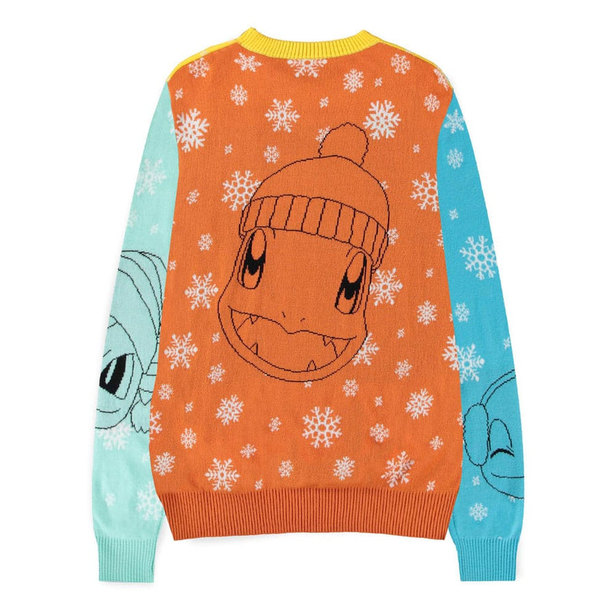 Pokémon Sweater Pikachu, Bulbasaur, Squirtle & Charmender (Christmas Jumper) Size XL