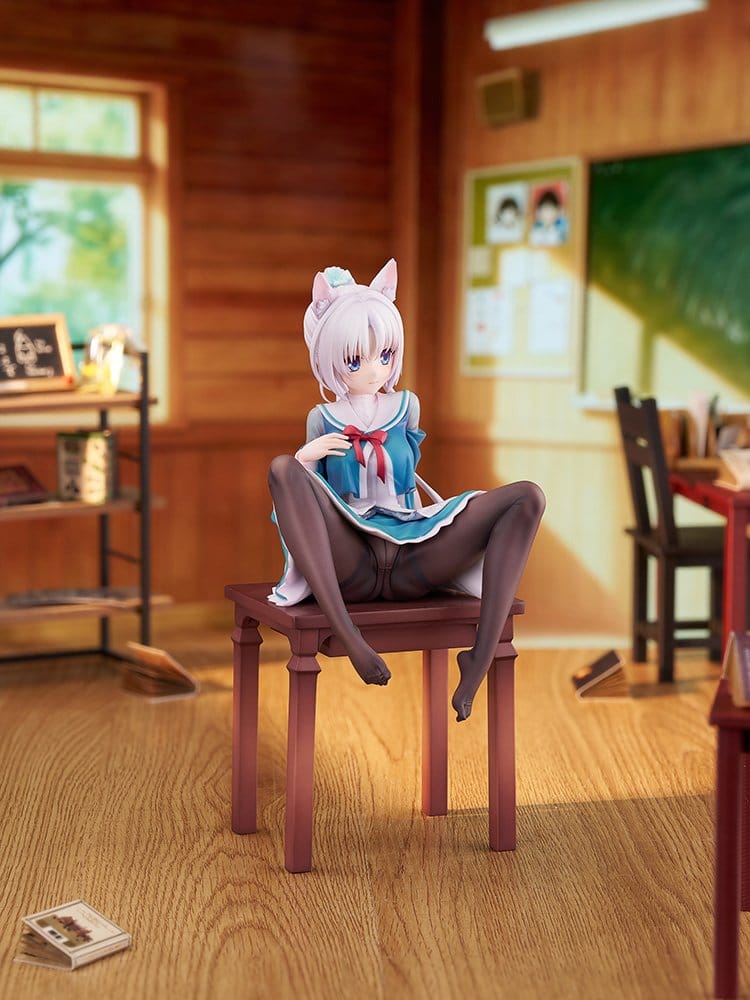 Senren*Banka PVC Figure 1/7 Yoshino Tomotake Animal Ears School Uniform Ver. 21 cm