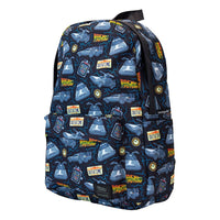 Universal by Loungefly Full-Size Nylon Backpack Back to the Future 40th Anniversary