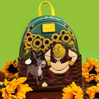 Dreamworks by Loungefly Mini Backpack Shrek & Donkey Sunflower Field