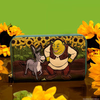 Dreamworks by Loungefly Wallet Shrek & Donkey Sunflower Field