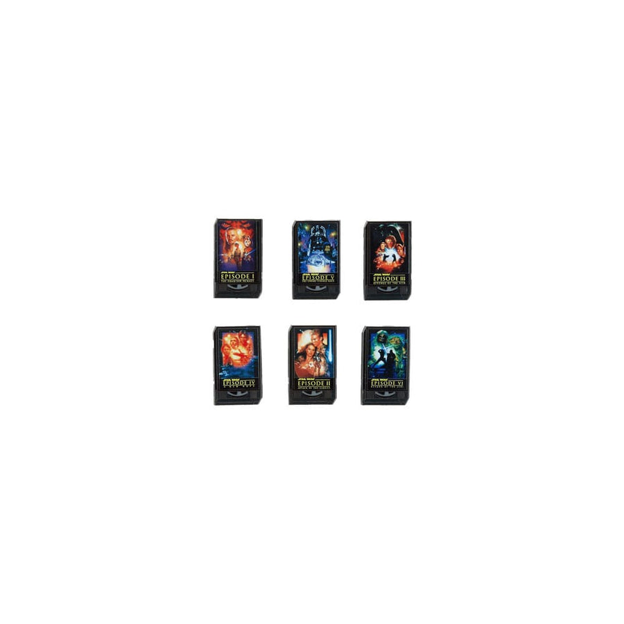Star Wars by Loungefly Enamel Pins Blind Box VHS Cassettes Assortment (12)