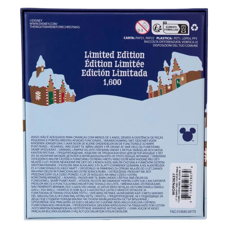 Nightmare Before Christmas by Loungefly Enamel 3" Pins Christmas Town Carousel 3" Limited Edition 8 cm