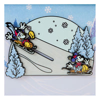 Disney by Loungefly Enamel 3" Pins Mickey and friends Winter Wonderland 3" Limited Edition 8 cm