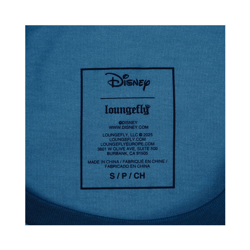 Pinocchio by Loungefly Tee T-Shirt Unisex Blue Fairy Shirred Raglan Size XL