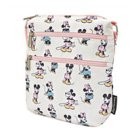 Disney by Loungefly Passport Bag Pastel Minnie Mickey AOP